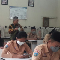 (Kunjungan Kerja) Direktur PAI Tinjau Pelaksanaan Ujian Sekolah Mapel PAI